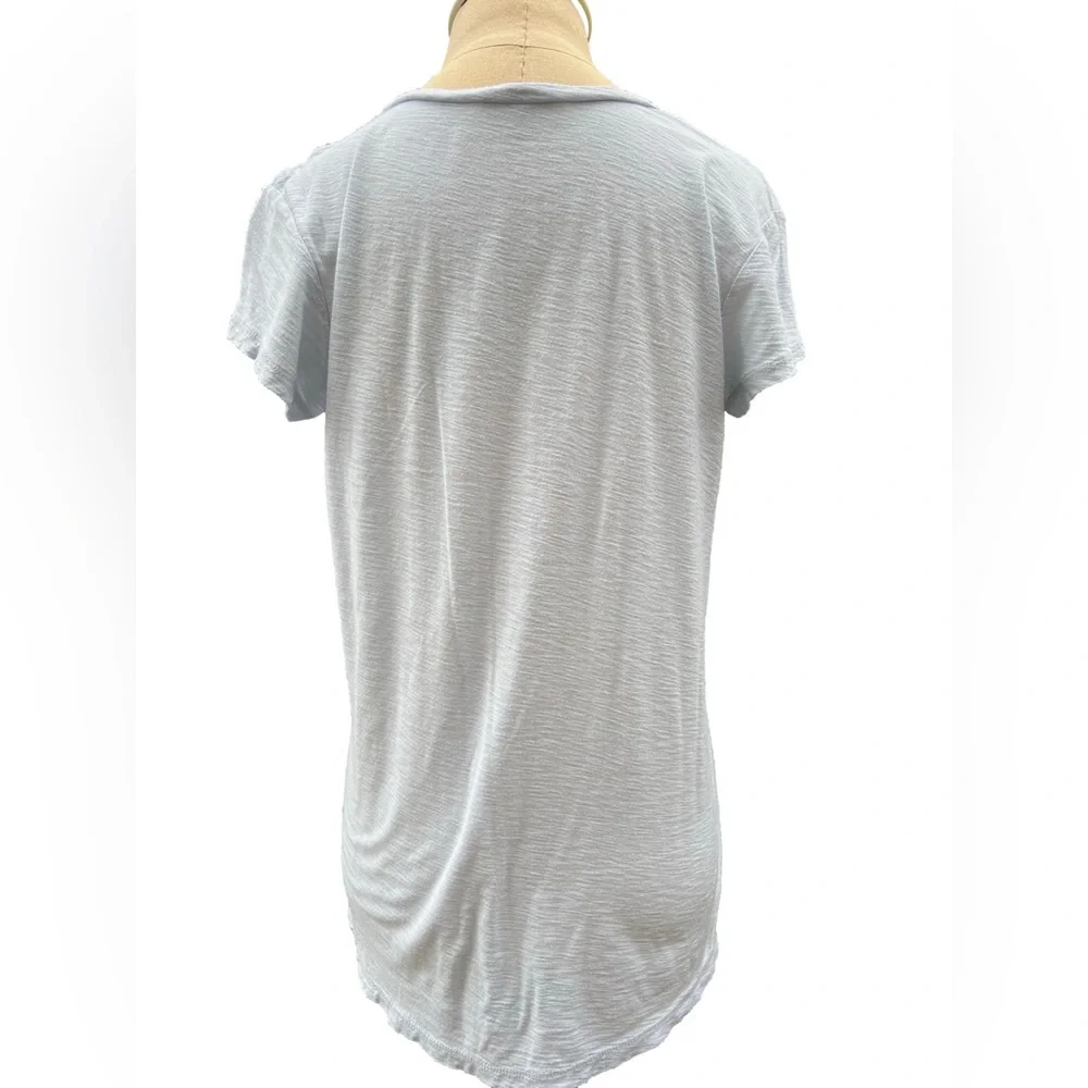 James Perse Short Sleeve Scoop Neck Light Blue Tee Size 2 - Picture 3 of 7